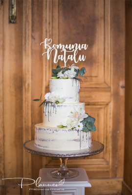 Topper Komunia Święta średni