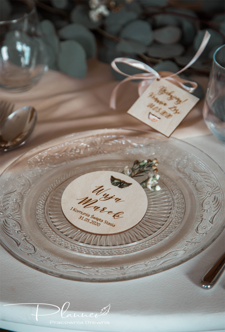 Etykietka kwadratowa Komunia