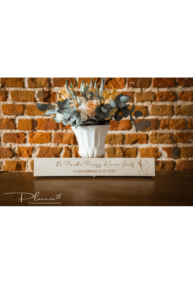 Pudełko na świecę komunia