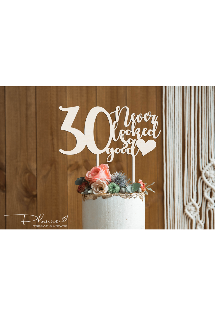 Topper drewniany Never looked