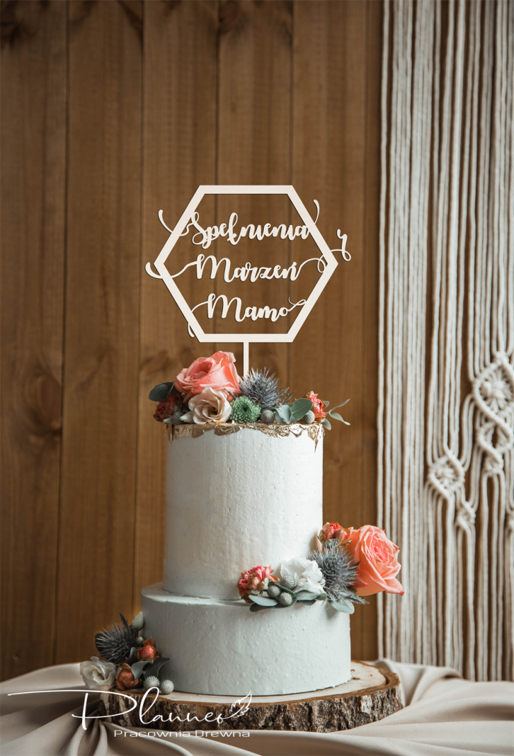 Topper Sześcian Urodzinowy