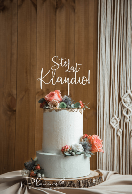 Topper Sto Lat z imieniem