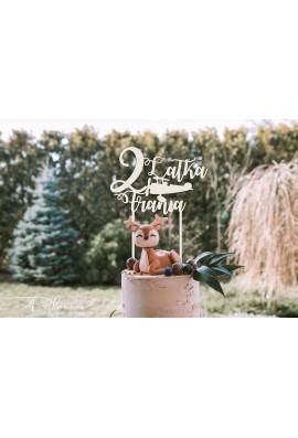 Topper drewniany Samolot