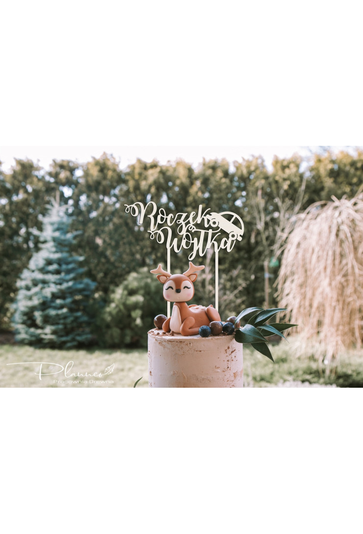 Topper drewniany Roczek samochód