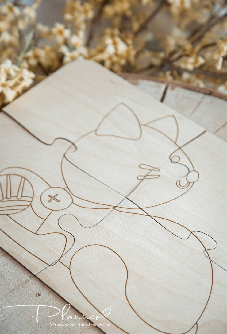 Drewniane Puzzle Zwierzęta