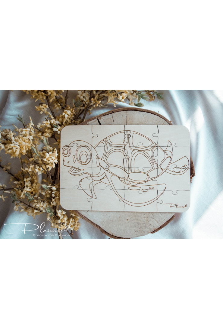 Drewniane Puzzle Zwierzęta