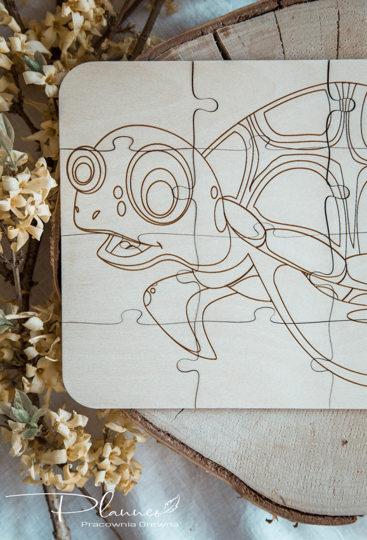 Drewniane Puzzle Zwierzęta