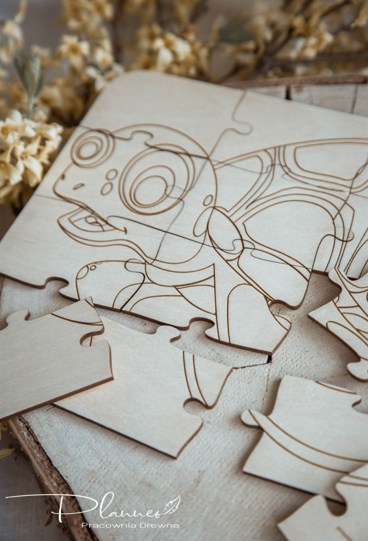 Drewniane Puzzle Zwierzęta
