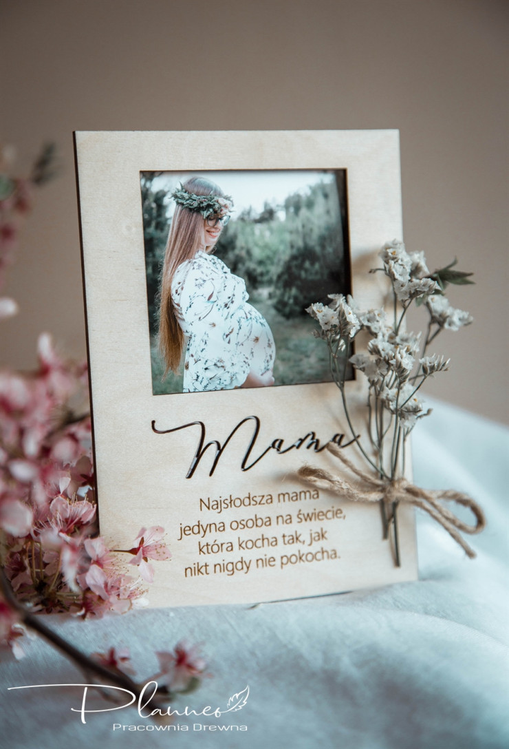 Ramka na zdjęcia magnes Mama Tata