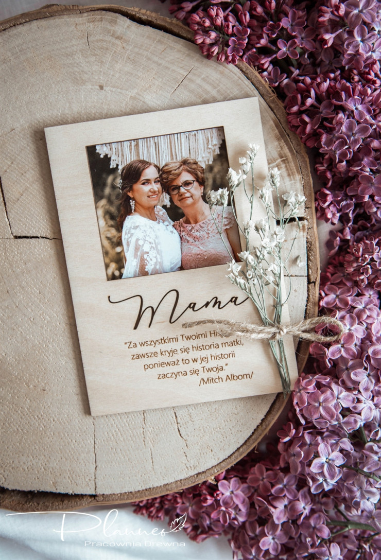 Ramka na zdjęcia magnes Mama Tata