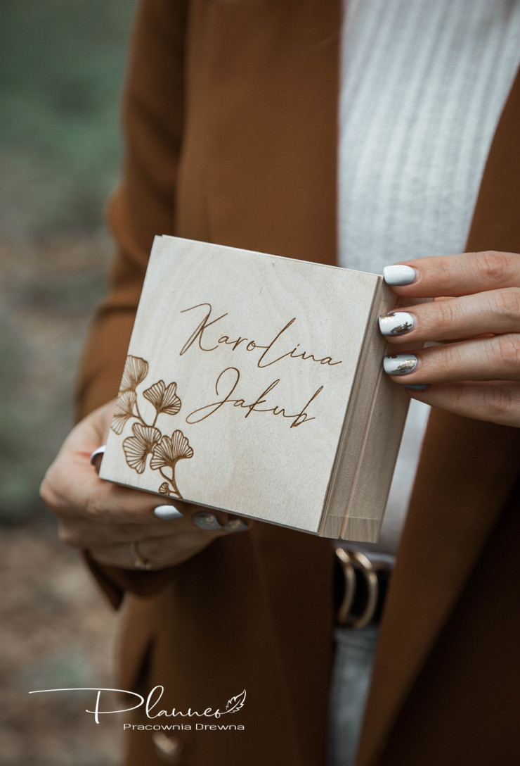 Pudełko na obrączki miłość