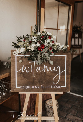Tablica powitalna weselna