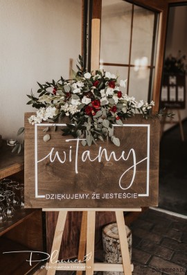 Tablica powitalna weselna