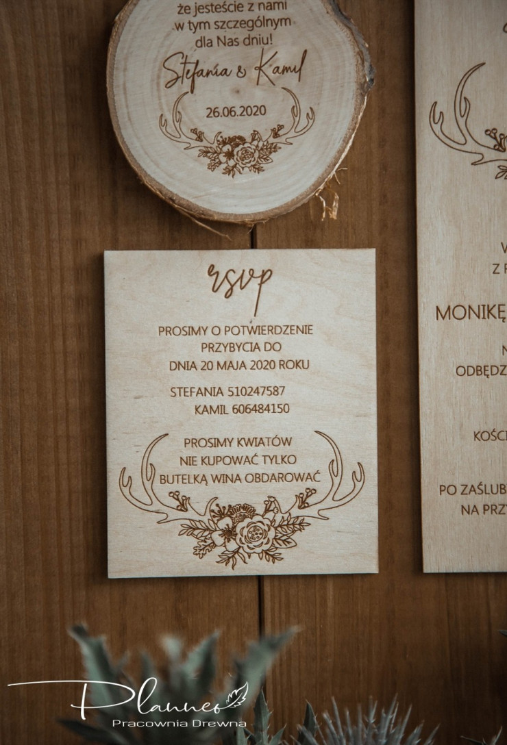 Grawerowane zaproszenia ślubne