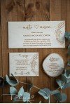 Drewniane grawerowane zaproszenia ślubne