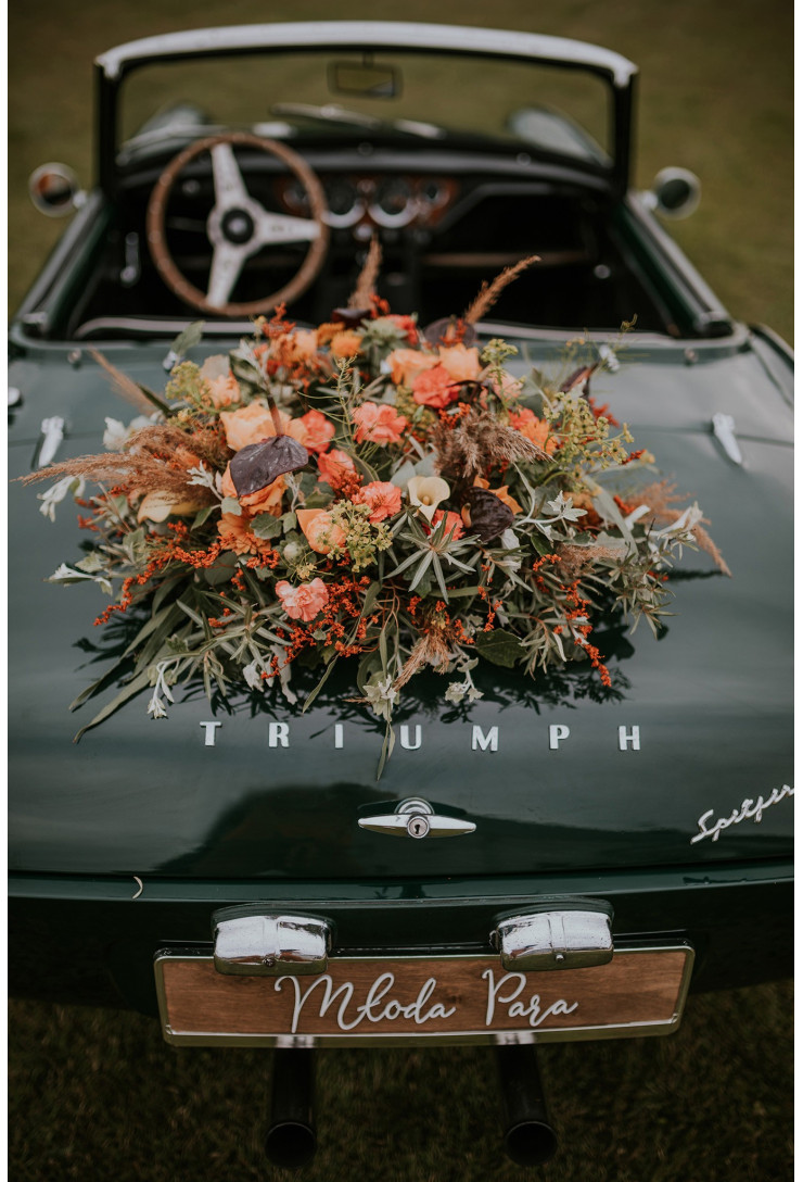 Tablica rejestracyjna Młoda Para rustykalna