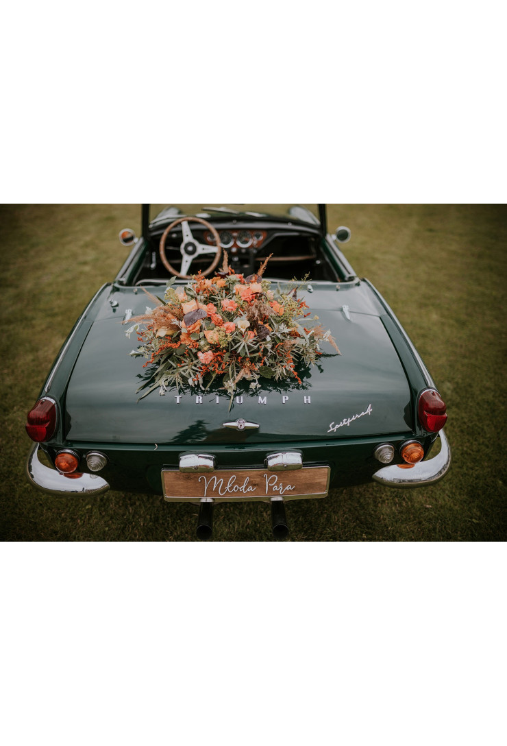 Tablica rejestracyjna drewniana