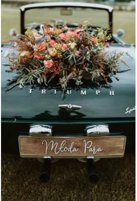 Tablica rejestracyjna Młoda Para