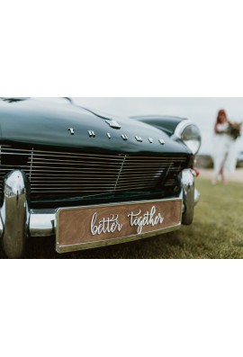 Tablica rejestracyjna rustykalna