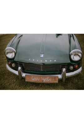 Tablica rejestracyjna boho