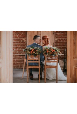 Tabliczki Pana Młoda z drewna