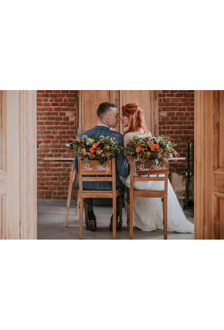 Tabliczki Pana Młoda z drewna