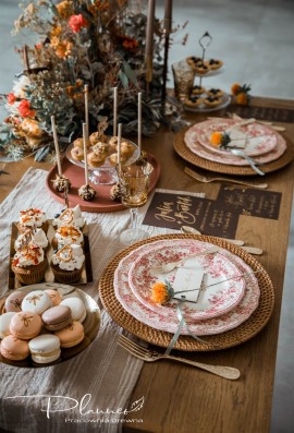 Winietka grawerowana weselna drewniana