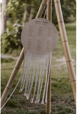 Drewniany table plan