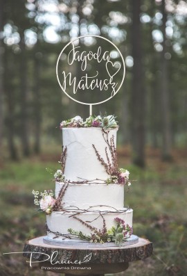 Topper imiona w obręczy