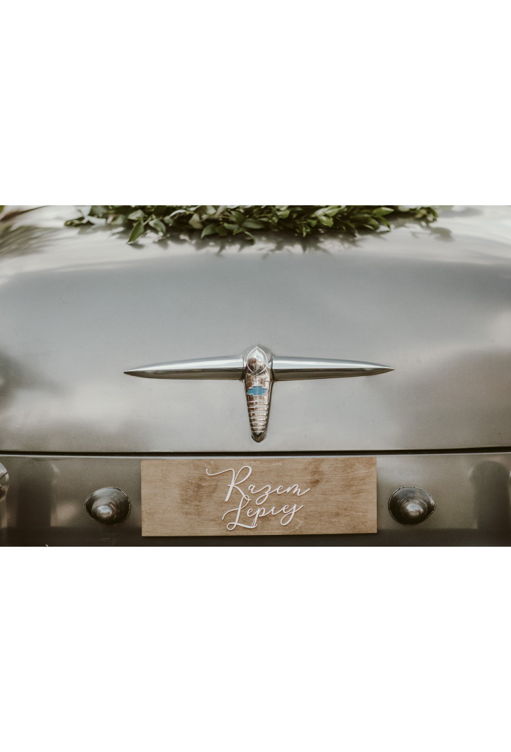 Tablica rejestracyjna rustykalna