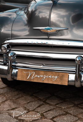 Tablica rejestracyjna nowożeńce