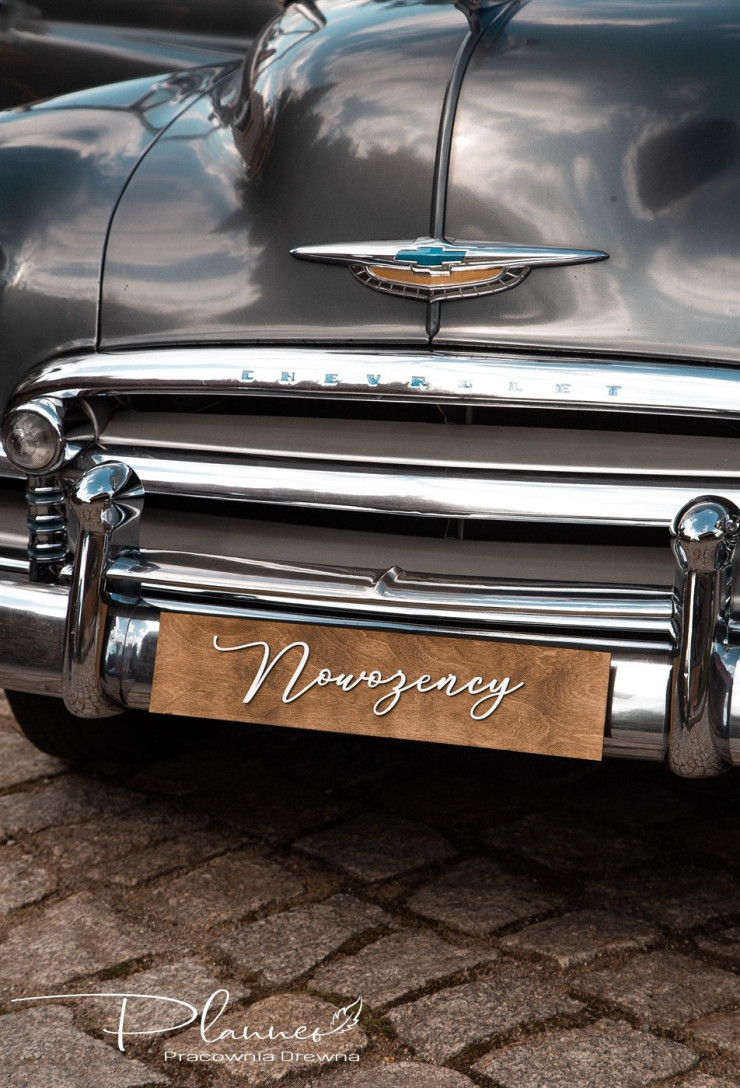 Tablica rejestracyjna nowożeńce