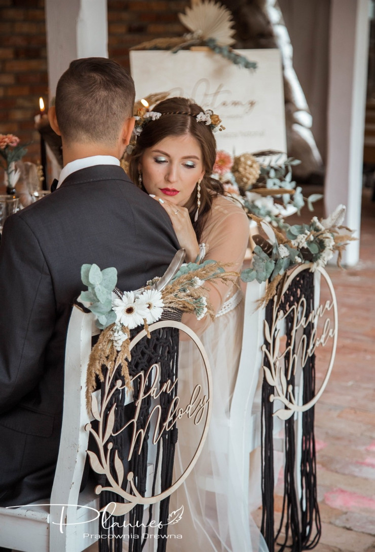 Obręcz Pana Młoda z drewna