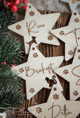 Drewniane bombki dla pupila