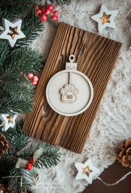 Drewniana bombka dla pupila