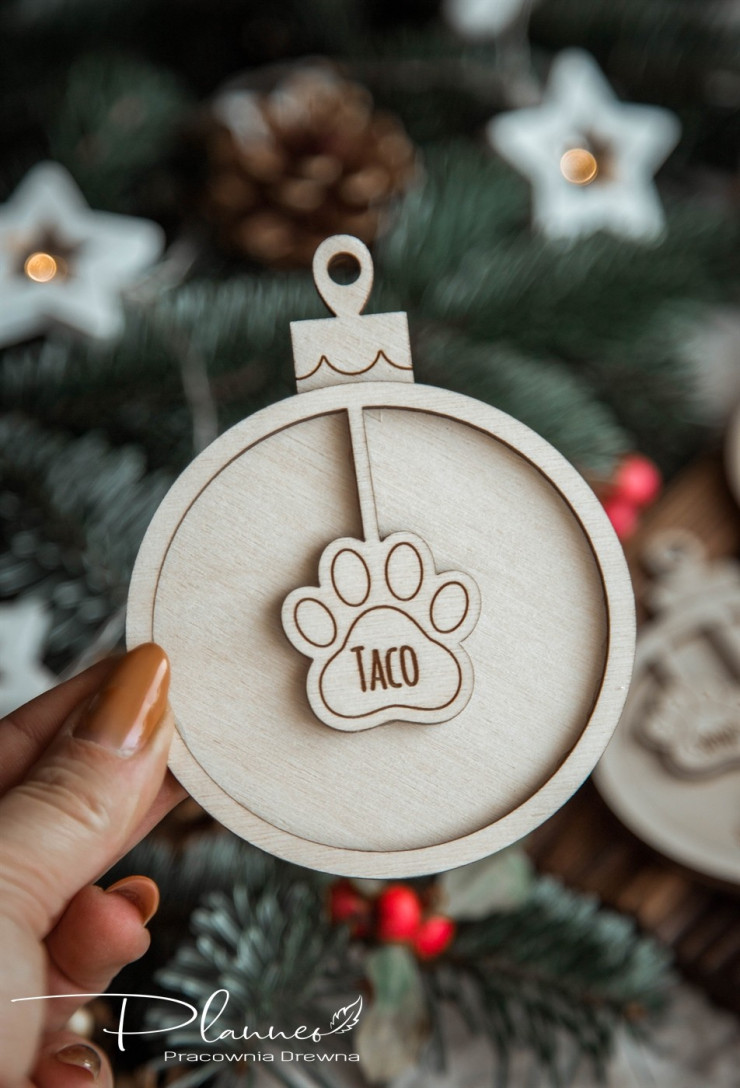 Bombka z imieniem pupila