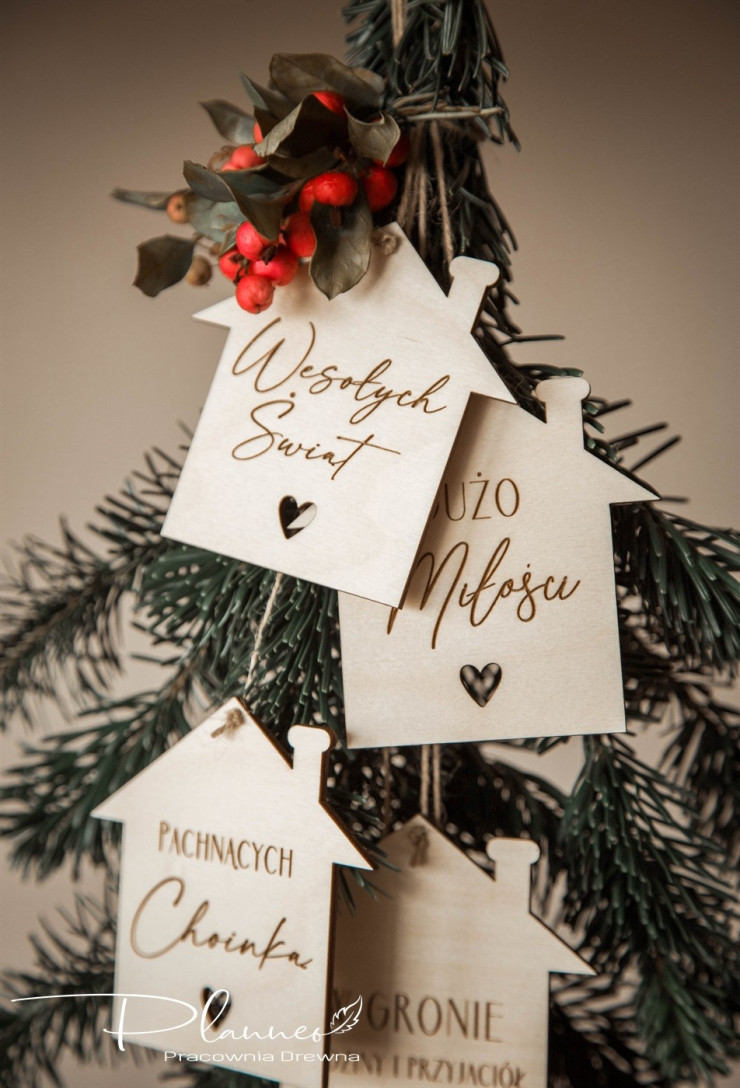 Drewniane domki na święta