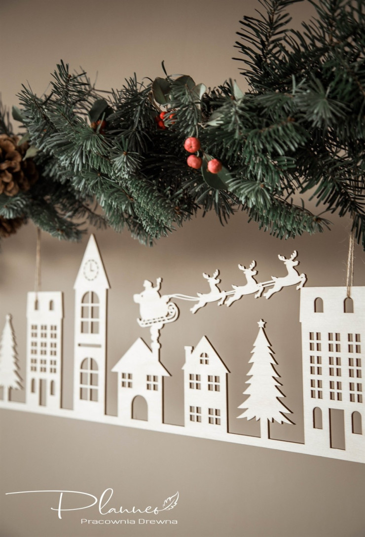 Drewniane domki na szybę