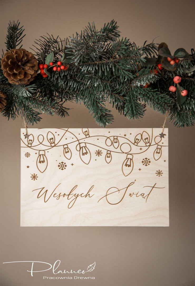 Wesołych Świąt tabliczka