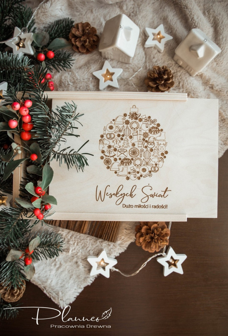 Świąteczne pudełko na zdjęcia