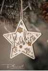 Gwiazdki na choinkę grawerowane