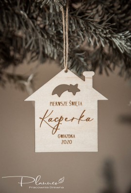 Bombki drewniane z imionami