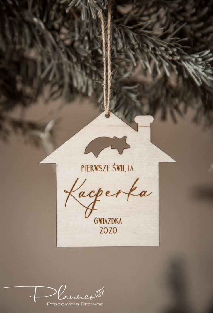 Bombki drewniane z imionami