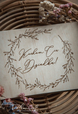 Drewniany album dla Dziadka