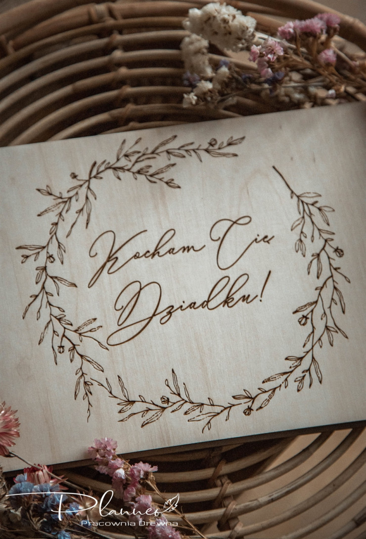 Drewniany album dla Dziadka