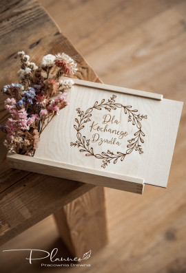 Drewniane pudełko dla Dziadka