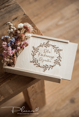 Drewniane pudełko dla Dziadka