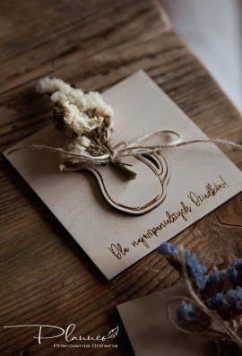 Drewniany magnes na lodówkę na dzień Dziadków