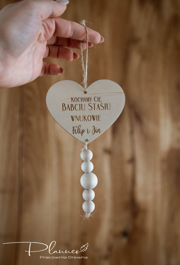 Serce z dedykacją dla Babci i Dziadka