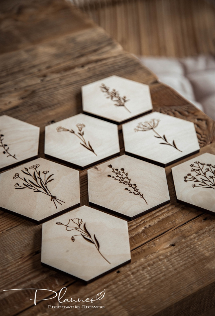 Podkładki pod kubek polne kwiaty